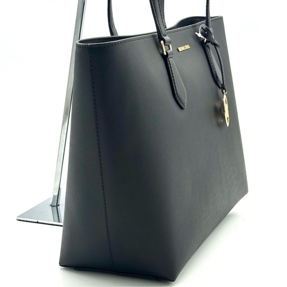Michael Kors Sheila Large Signature Logo Tote Bag - Black - Picture 5 of 11